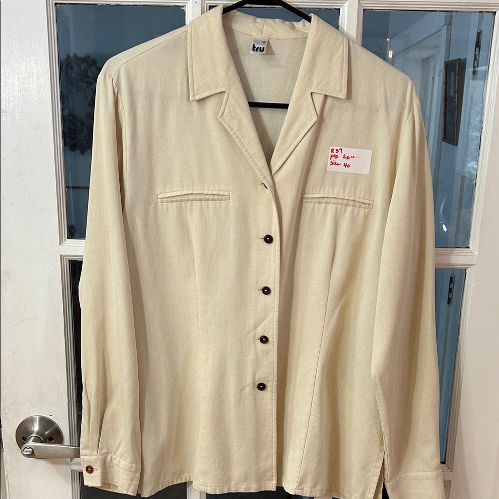 R37.    Tru Beige Shirt with Black Label